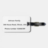 Ginger Cat  Bagagelabel (Achterkant horizontaal)