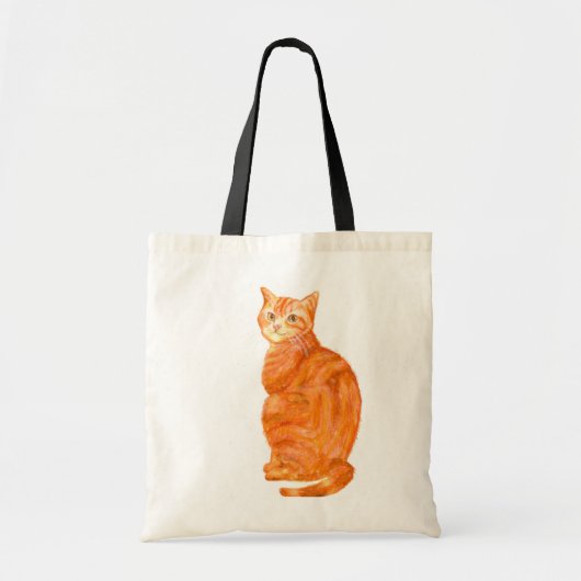 Ginger Cat Canvas tas (Voorkant)