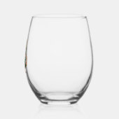 Ginger Cat Christmas Tree Cute Xmas 3 Wijnglas Zonder Voet (Links)