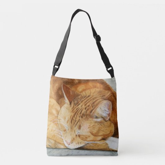 Ginger Cat Cross Body Bag Crossbody Tas (Achterkant)