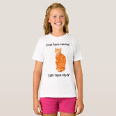 Ginger Cat Dames T-shirt met lange mouwen (Voorkant volledig)