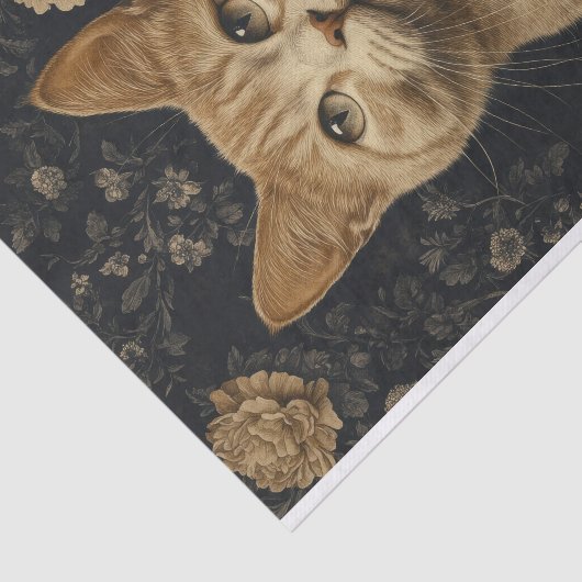 Ginger Cat Decoupage Papier (Detail)