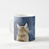 Ginger Cat en Full Moon Classic Mok (Voorkant links)