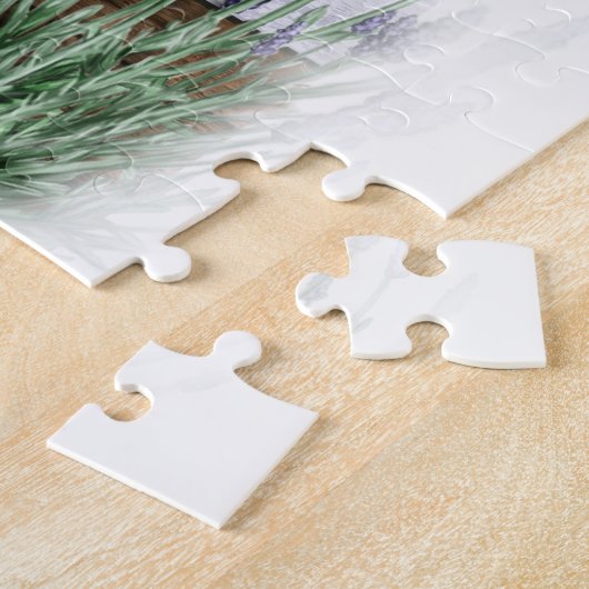 Ginger Cat en Lavender door Art Legpuzzel (Zijkant)