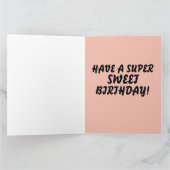GINGER CAT EN REDHEAD GIRL BIG BIRTHDAY-KAART KAART (Binnen)