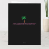 GINGER CAT EN REDHEAD GIRL BIG BIRTHDAY-KAART KAART (Achterkant)