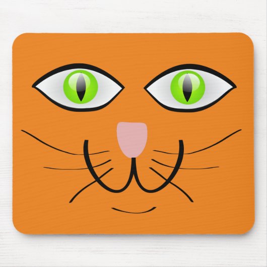GINGER CAT FACE MOUSEPAD MUISMAT (Voorkant)