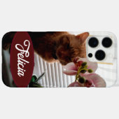 Ginger Cat foto en naam, , Case-Mate iPhone Case (Achterkant (horizontaal))