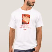 Ginger Cat foto, Humor Gezegde, , T-shirt (Voorkant)
