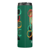 Ginger Cat Foto, Tekst, Pas Thermische Tumbler aan Thermosbeker (Achterkant)