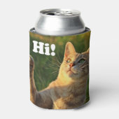 Ginger Cat Gezegde Hoi! Blikjeskoeler (Blikje Voorkant)