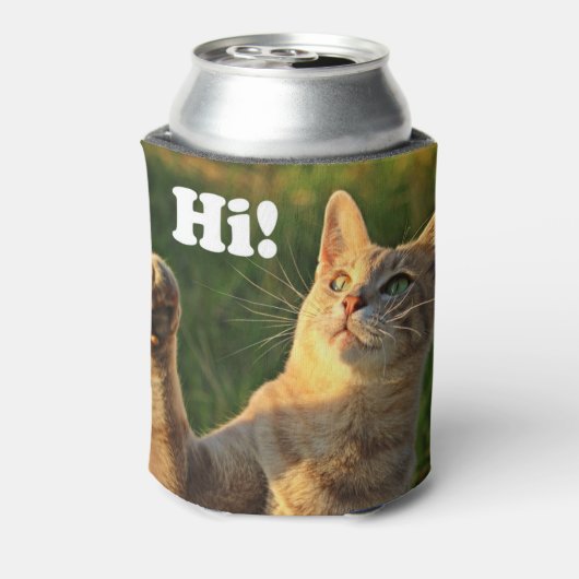 Ginger Cat Gezegde Hoi! Blikjeskoeler (Blikje Achterkant)