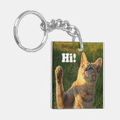 Ginger Cat Gezegde Hoi! Sleutelhanger (Voorkant Links)