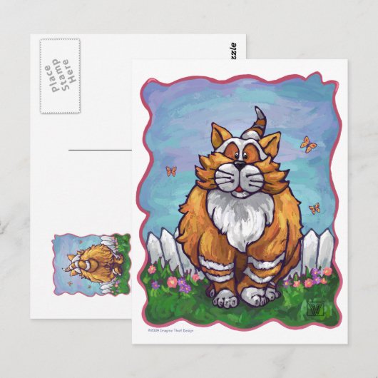 Ginger Cat Gifts & Accessoires Briefkaart (Voorkant / Achterkant)