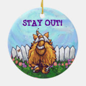 Ginger Cat Gifts & Accessoires Keramisch Ornament (Achterkant)