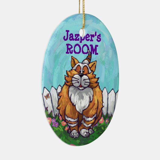 Ginger Cat Gifts & Accessoires Keramisch Ornament (Rechts)