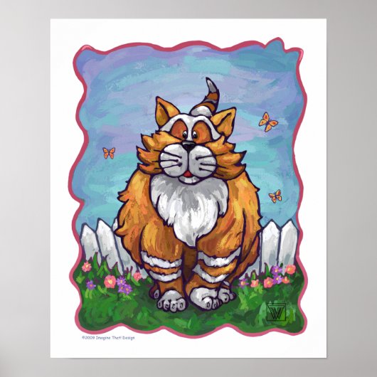 Ginger Cat Gifts & Accessoires Poster (Voorkant)