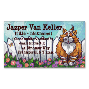 Ginger Cat Gifts & Accessoires Visitekaartje Magneet