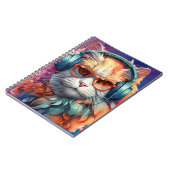 Ginger cat hoofdtelefoon notitieboek (Linkerzijde)