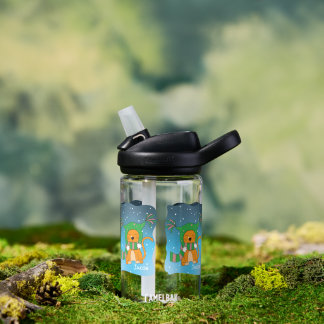 Ginger Cat in de Sneeuwflesje met Kind water Waterfles