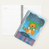 Ginger Cat in de sneeuwplank Planner (Display)