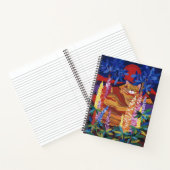 Ginger Cat in de tuin Notitieboek (Binnen)