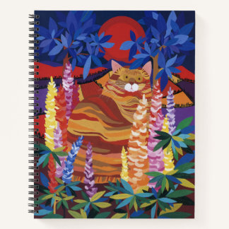 Ginger Cat in de tuin Notitieboek