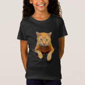 GINGER CAT IN EEN POCKET T-SHIRT (Voorkant)
