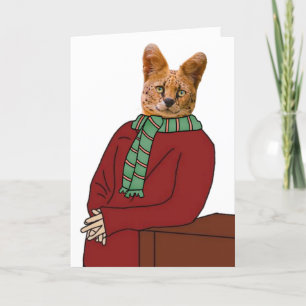 GINGER CAT IN SWEATER ALL OCCASION BLANK KAART
