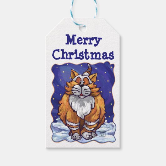 Ginger Cat kerstcadeaus Cadeaulabel (Voorkant)