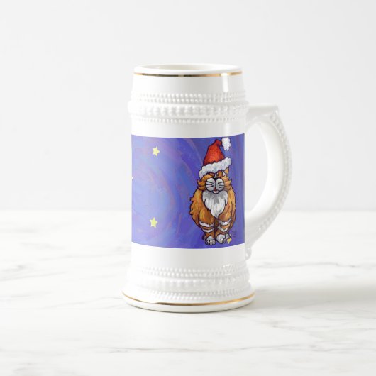 Ginger Cat Kerstmis Bierpul (Voorkant rechts)