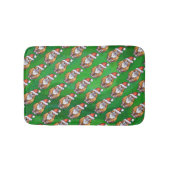 Ginger Cat Kerstmis: groen Badmat (Voorkant)