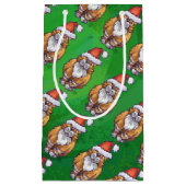 Ginger Cat Kerstmis: groen Klein Cadeauzakje (Voorkant)