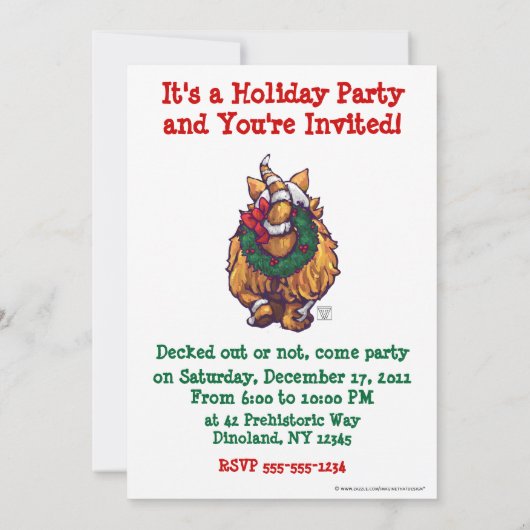 Ginger Cat Kerstmis Kaart (Achterkant)