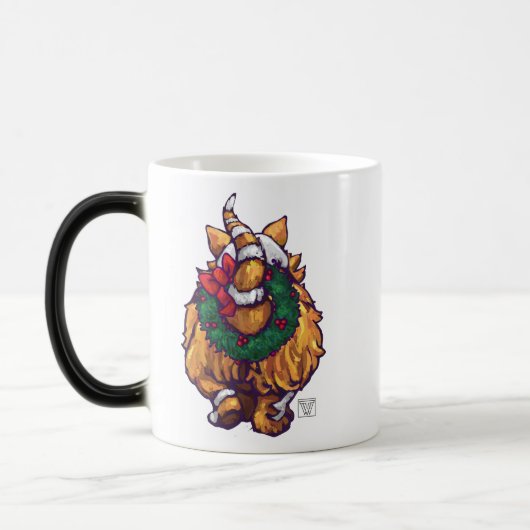 Ginger Cat Kerstmis Magische Mok (Links)