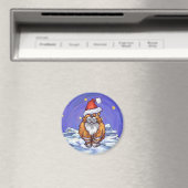 Ginger Cat Kerstmis Magneet (Insitu (Vaatwasser))