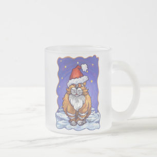 Ginger Cat Kerstmis Matglas Koffiemok