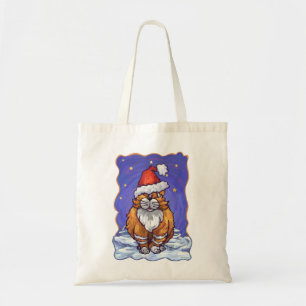 Ginger Cat Kerstmis Tote Bag