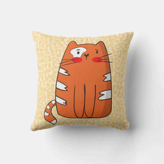 Ginger Cat Kussen (Achterkant)