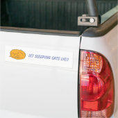 Ginger Cat Let Slapende Cats Le Bumpersticker (Op Truck)