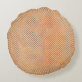 Ginger Cat  Lino Print Ronde Kussen (Achterkant)