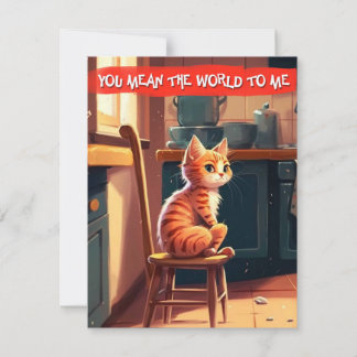 Ginger Cat Love Kaart