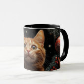 Ginger Cat Lovers Kerstcadeau Mok voor mama, papa (Voorkant rechts)