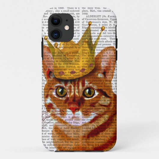 Ginger Cat met Crown Portrai Case-Mate iPhone Case (Achterkant)