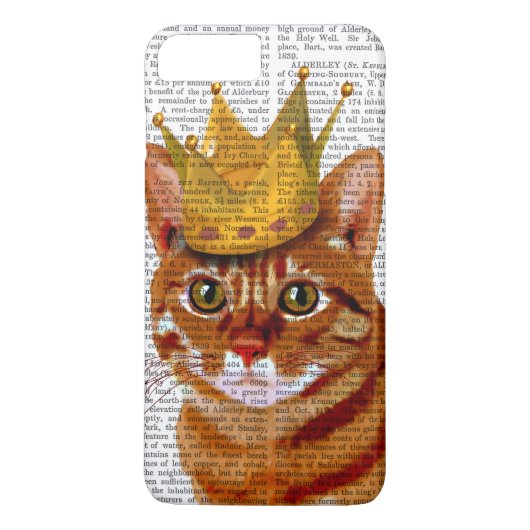 Ginger Cat met Crown Portrai Case-Mate iPhone Case (Achterkant)