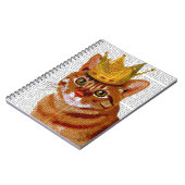 Ginger Cat met Crown Portrai Notitieboek (Linkerzijde)