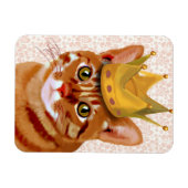 Ginger Cat met kroonportret Magneet (Horizontaal)