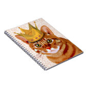 Ginger Cat met kroonportret Notitieboek (Rechterzijde)