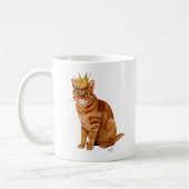 Ginger Cat met kroonvolle Koffiemok (Links)