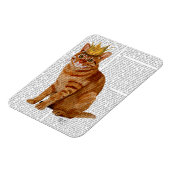 Ginger Cat met kroonvolle Magneet (Linkerzijde)